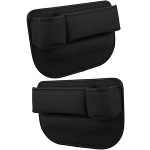 2Pcs Car Gap Filler Organizer Durable Car Seat Storage Box for Phones Keys Snacks Fit for Seat Gaps Multi Functional Storage for Interior