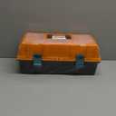 16.5-Inch Tool Box Organizer 3-Layer Multiplication Plastic Storage Toolbox with Portable Handle Perfect for Home Office Car Trunk Fishing