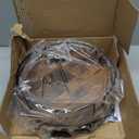 KLM 12" Wood Lazy Susan, Rotating Spice Rack, 2 Tier Spice Turntable Organizer, Industrial Turntable Spice Holder, for Kitchen Countertop and Cabinet, Compact and Versatile, Rustic Brown