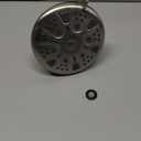 MakeFit Filtered Shower Head Brushed Nickel - High Pressure Shower Head with Filter for Hard Water Softener - 7 Settings Bathroom Rain Showerhead to Remove Chlorine and Heavy Metals