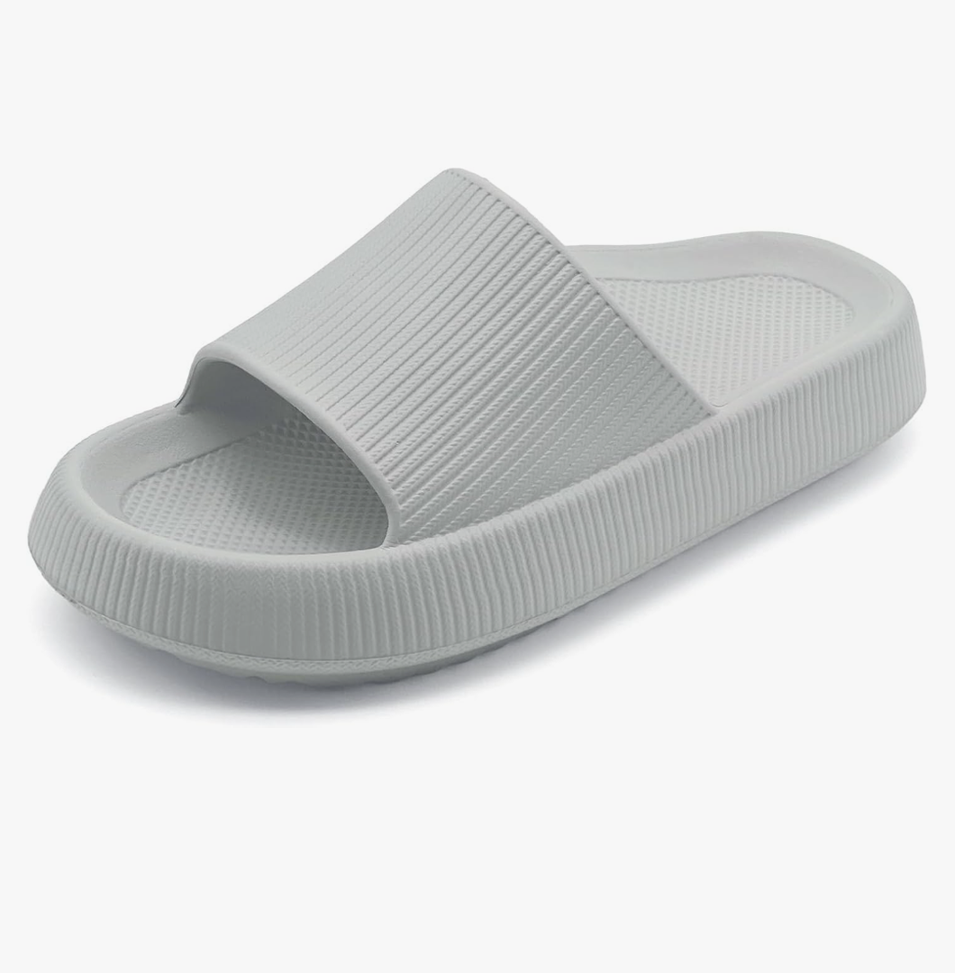 oOrthopedic Sandals for Women and Men, Arch Support Cloud Recovery Slides Orthotic Pain Relief Pillow Soft Lightweight Cozy Thick Sole Slip On Plantar Fasciitis Slippers Size 2.5 (10)