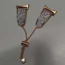 Compatible for Google Pixel Watch 4/3 Band 45mm, Women No Gap Jewelry Rhinestone Metal Bling Bracelet Replacement Wristband for Google Pixel Watch 4/3 45mm (Rose Gold)