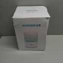 FOHERE Humidifiers for Bedroom, 3.2L Top Fill Cool Mist Ultrasonic Humidifier for Baby Rooms and Plants, 2-in-1 Essential Oil Diffuser with 7-Color Light and Auto Shut-Off, BPA-Free, Quiet, White