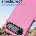 OCASE Compatible with iPhone Air Wallet Case, PU Leather Flip Folio Case with Card Holders RFID Blocking Kickstand [Shockproof TPU Inner Shell] Phone Cover 6.5 Inch 2025, Pink