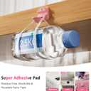 2 x 6 Pack Cord Holder Organizer, [1-Handed-Operation] Magnetic Cable Clips, Phone Cord Clips Holder with 2 Extra Reusable Strong Adhesive for Nightstand Desk Car Workspace Office Accessories, Colored