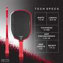 JOOLA Agassi PRO IV 14mm Pickleball Paddle w/Extended Sweet Spot - Carbon Fiber Surface Increases Spin & Control - SK Film for Power & Larger Sweet spot - UPA-A Certified - USAP Approved - NFC Chip