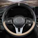 Custom fit for Lexus Car Steering Wheel Cover, Nappa Leather Non-Slip Steering Wheel Cover, Designed for Lexu-s Interior Accessories (Beige,for Lexus)