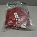 Christmas Tablecloth - 3 Pcs Disposable Plastic Table Covers 54x108 Inch, Holiday Snowflake Red Tablecloth Set for Rectangle Tables Xmas Decor for Home, Dinner Party & Winter Celebrations