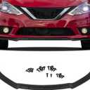 SCITOO Front Lip Spoiler Fits for 2013-2015 for Nissan for Sentra | Matte Black, Simple Design, Easy Installation, Adds Sporty Front Styling.