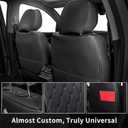 Universal Front Car Seat Covers for Most Sedans and Compact SUV | Automotive Front Row Seat Covers, Luxury Car Interiors with Airbag Compatible Waterproof Leather Seat Protector (Black1)