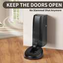 Mechanical Door Stoppers with Hydraulically WYGWP Windproof Heavy Duty Stop Holder Height Adjustable for Offices Home (Black)