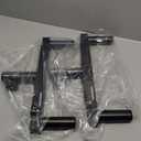 Set of 2 Dual Speaker Mount Bar Mounting Fork Bracket Speaker Pole Width Adjustable