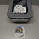 10L No Spill Dog Water Bowl, 2.6 Gal Stainless Steel No Splash Large Dog Water Bowl with Non-Slip Silicone Mat, Spill Proof Slow Drinking Pet Bowls for Messy Drinkers Indoor/Outdoor Use Gray (Grey)