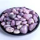 Polished Lepidolite Crystals Stones, 0.5" Handpicked Natural Tumbled Gemstones Rocks Agate Jasper, Pebbles for Reiki, Chakra, Healing Home Decor