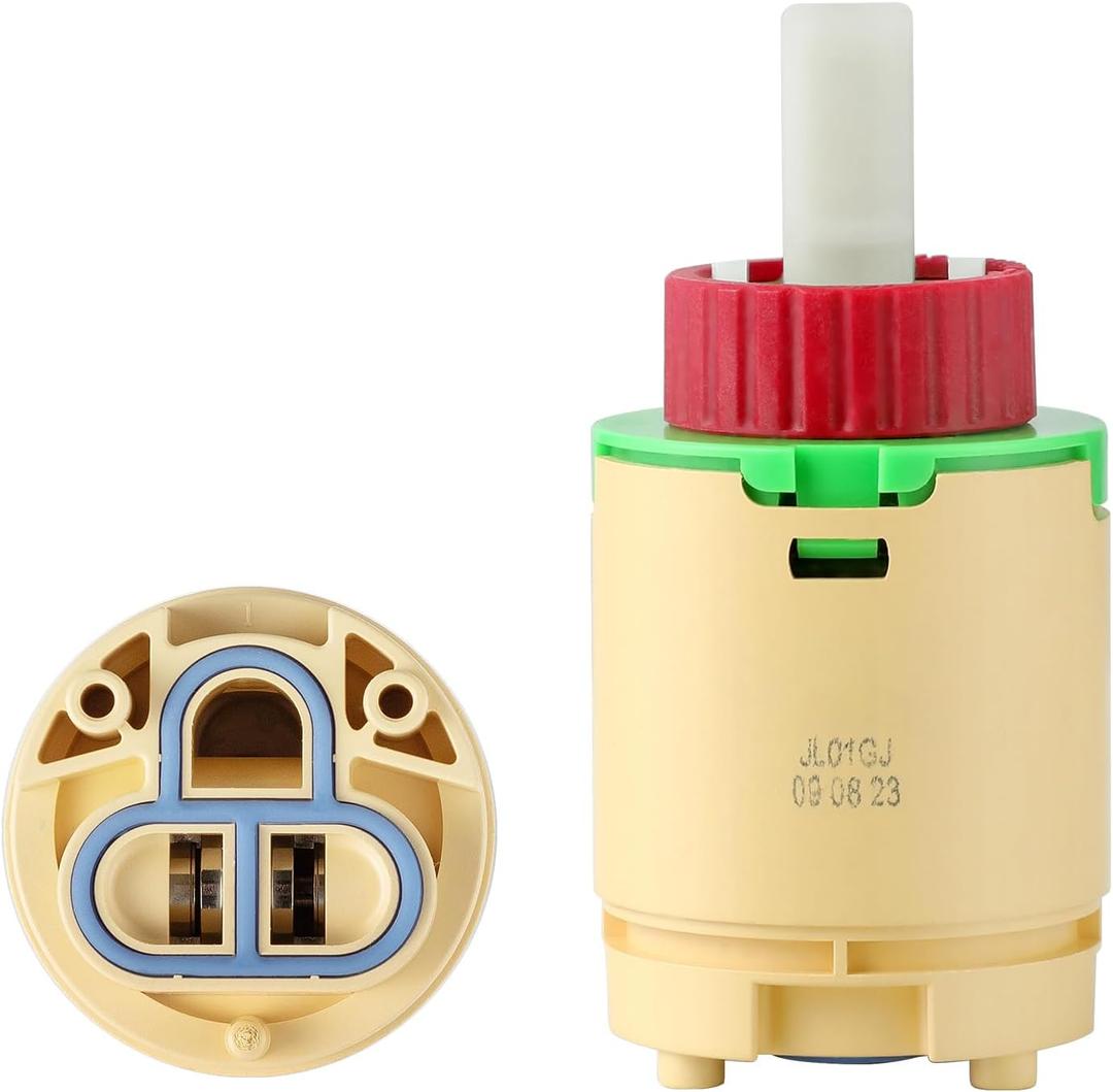 HJ-40 JL01GJ Faucet Cartridge Replacement, 40mm Shower Cartridge Replacement, Compatible with Replaces Cartridge on Many Brands Shower and Tub Cartridge