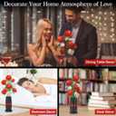 Roses Flowers Bouquet Building Kit: 880 Pcs Artificial Flower Toy with Vase Christmas Valentine Mother's Day Anniversary Birthday Gift Ideal for Women Her Adult Teen