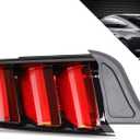 LED Tail Lights OE Style Compatible With 2015-2020 Ford Mustang Rear Light Taillights Left Driver Side Replace FO2800238 FR3Z13405GCP