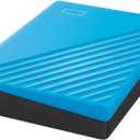 WD 4TB My Passport, Portable External Hard Drive, Blue, backup software with defense against ransomware, and password protection, USB 3.1/USB 3.0 compatible - WDBPKJ0040BBL-WESN