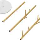 DOORXIFO Gold Coat Racks, Metal Coat Rack Freestanding with Hooks, Entryway Coat Rack Stand, Coat Racks with Marble Base, Coat Tree for Hanging Clothes, Hats, Bags, Size: Branch