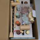 Joyreal Wooden Montessori Toys for 1 Year Old - Hammering Pounding Toy with Xylophone & Fishing Game - Educational Toddler Activities for 1 2 3 Year Old Christmas Birthday Gifts (Neutral)