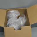 Turbo Bee 120 Pack 9 OZ Clear Plastic Cups with Dome Lids, Disposable Dessert Cups with Lids for Fruit, Snack Smoothie, Pudding and Ice Cream (No Hole)