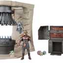 STAR WARS The Vintage Collection The Armorers Forge, The Mandalorian 3.75 Inch Collectible Playset with Action Figure