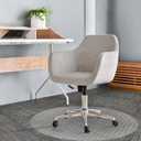 Office Chair Mat for Carpet: 36" x 36" Plastic Heavy Duty Computer Desk Mats for Low Flat and No Pile Carpeted Floor - Clear Rug Pad for Rolling Chairs Office Work Home Gaming Round