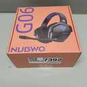 NUBWO Wireless Gaming Headset with Mic for Ps5 Ps4 PC, Zero Interference, 100-Hour Battery All-Day Play, 23ms Sync for Fortnite & Call of Duty/FPS Gamers, Triple Mode All Devices Compatible - Blue