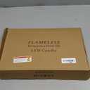 Flickering Flameless Candles Battery Operated with Remote and 2/4/6/8 H Timer Plexiglass Led Pillar Candles Pack of 9 (D2.3 xH 5" 6" 7") with Realistic Moving Wick Candles for Home Decor(Grey)