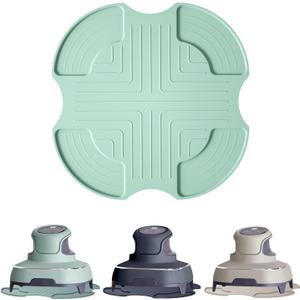 2 x Air Fryer Trivets Silicone for Ninja Crispi, Hot Pads Potholders for Ninja Crispi Airfryer Accessories, Heat-Resistant, Non-Slip, Protection for Countertop (Green)