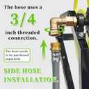 Garden Hose Reel Heavy Duty for 5/8" Hose Reel with Crank Handle Retractable, Wall/Floor Mount Metal Hose Reel, Holds up to 300-Feet.Hose not included
