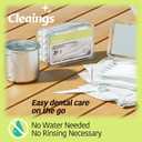 cleaings Mini Brushes-Disposable Toothbrushes with Double Cleaning Beads Toothpaste and Pick for Work or Travel, 20 Count-Mint FlavorPack of 1