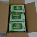 DAFI Flushable Wipes for Adult Wet Wipes, Total 480 Unscented Toilet Wipes Flushable, No Alcohol & 100% Plant Based Fibers, Septic and Sewer Safe Pack of 6