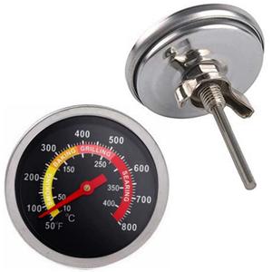 2 pcs BBQ Grill Temperature Gauge, Charcoal Pit Grill Smoker Thermometer Gauge BBQ Temp Gauge