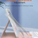 MoKo for New iPad Air 11 Inch Case with Keyboard 2025/2024 Released, Magic Detachable Folio Keyboard Cover with Pencil Holder for iPad Air 7th/6th/5th/4th Generation, Flowers Pink