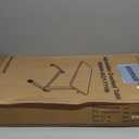 Vaunn Medical Pneumatic Adjustable Overbed Bedside Table With Wheels (Hospital and Home Use) (Walnut Brown)