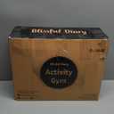 Blissful Diary Baby Play Gym & Activity Mat, Oversize Leaf Shaped Baby Play Mat w 6 Detachable Toys, Tummy Time Mat Promote Motor Skills & Sensory Development Mat, Newborn Infant Baby Essentials Gift