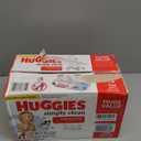 HUGGIES Simply Clean Baby Wipes Flip Lid Packs 704 Wipes Total, White, Unscented, Count of 11