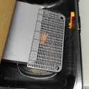 Enclosed Cat Litter Box, Stainless Steel Litter Box with Lid, Black