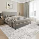 Washable 8x11 Area Rugs for Living Room: Abstract Modern Home Decor Rug