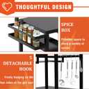 20"x 32" Three-Shelf Movable Outdoor Dining Cart Table, Multifunctional Food Prep Stand, Outdoor Grill Table with Wheels