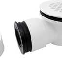 Low Profile Shower Drain Kit for 2 Side Outlet Shower Drainwith 1.5 Adapter Match 1 1/2 Low Profile DrainPVC Side Discharge Drain with Perforated Strainer