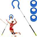 Volleyball Spike Trainer with Adjustable Height & Real Ball Feel