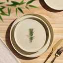 TheTerra Ceramic Dinnerware Sets for 4, 12 Pieces Porcelain Lightweight Speckled Plates and Bowls Sets, Scratch Resistant Dish Set, Oven & Microwave & Dishwasher Safe