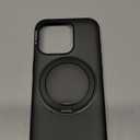 TORRAS O3 Fitness for iPhone 15 Pro Case Magnetic Stand, Fit for MagSafe, 360 Rotatable Stable Stand, Military-Grade Shockproof, Slim & Sleek Anti-Scratch Cover, Obsidian Black Translucent