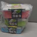 3 Pack Salad Lunch Box Food Storage Containers, 47oz Bento Box To Go Container with Lids, ReusableMeal Prep Containers with Removable Tray & Dressing Pots for Kids and Adults, Microwavable