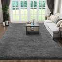 Ophanie 66x23 Inches Area Rugs for Living Room Grey, Fluffy Shag Large Fuzzy Plush Soft Rug, Gray Shaggy Floor Big Carpets for Bedroom Nursery, Kids Home Decor Aesthetic