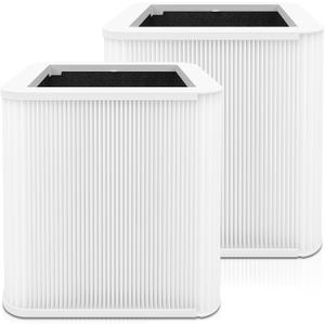 2 Pack 211+ Filter Replacement Compatible with 211+ Air Purifier, 2-Stage Filtration System of H13 True HEPA Filter for 211