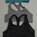 Hanes Women's Racerback Cotton T-Back Bralette (3 Pack) M
