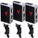 Geiserailie 3 Pack Personal Hearing Amplifiers Sound Amplifier Pocket Voice Hearing Enhancement Device with 8 Volume Levels and Headphones for Seniors Sound Gain of 50db, up to 100 Feet Away